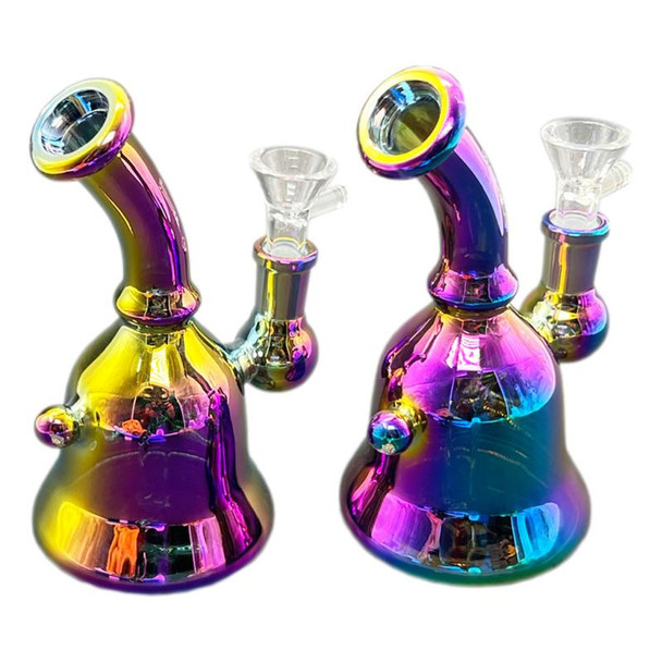 Photograph of product: ELECTRO PLATED BELL BOTTOM WATER PIPE 6IN
