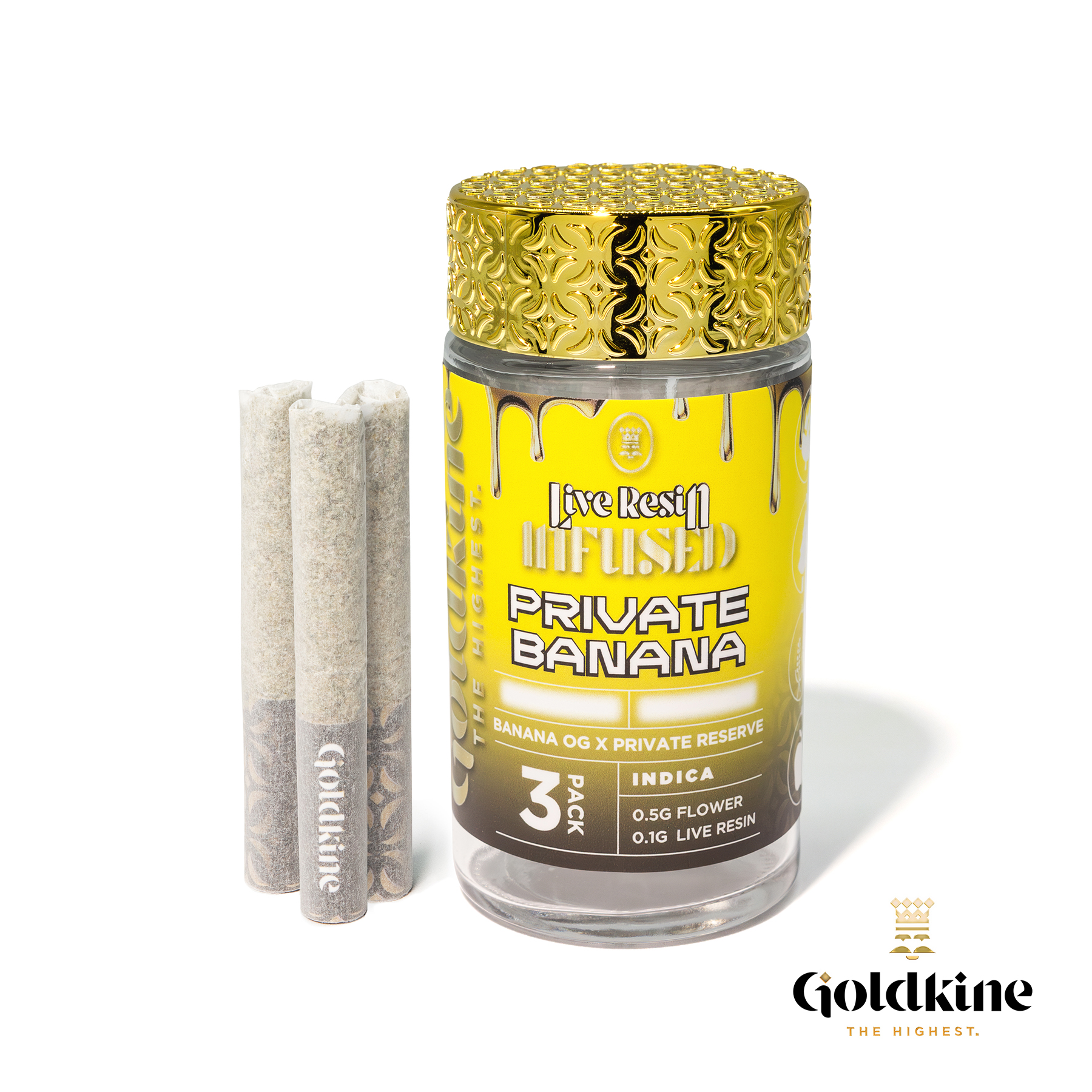 Photograph of product: 3-Pack Infused | Private Banana - 1.8g