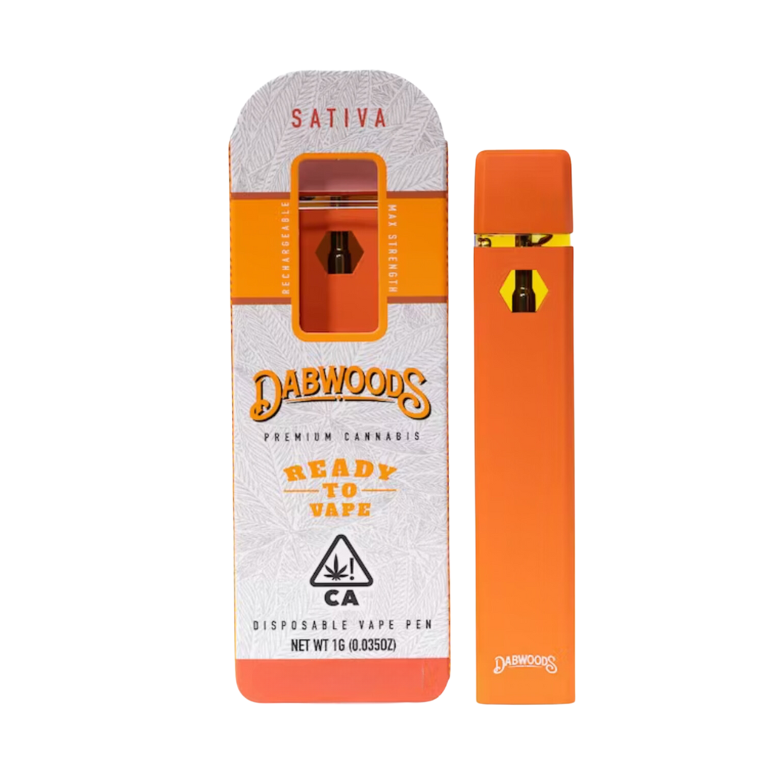 Photograph of product: Dabwoods - Blue Raspberry Slushee - Disposable Cart 1G Dist Oui'd