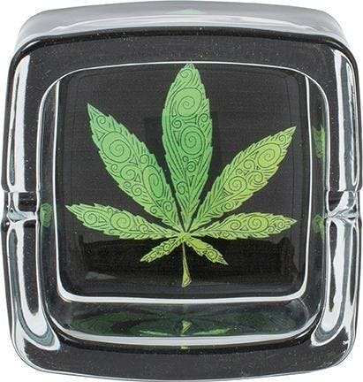 Photograph of product: Square Glass Ashtray