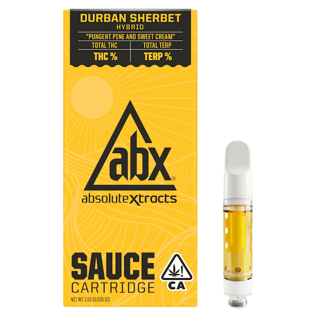 Photograph of product: Durban Sherbet Sauce Vape Cartridge 1g - Sales Floor