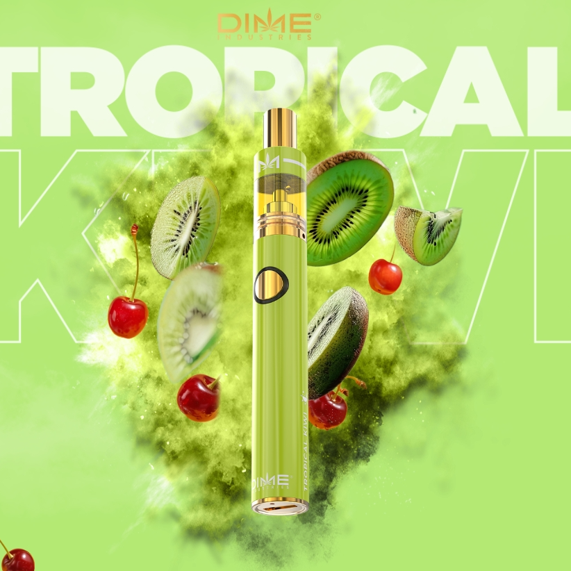 Photograph of product: All In One Vape | Signature Line | Tropical Kiwi | Hybrid | 2g
