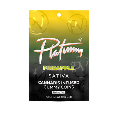 Photograph of product: Platinum Vape - Pineapple Gummies 200mg
