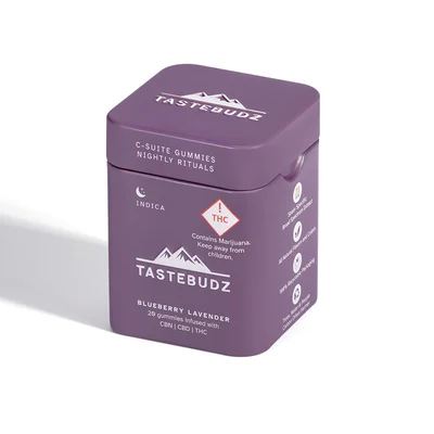 Photograph of product: Tastebudz - Blueberry Lavender Nightly Rituals (200mg)