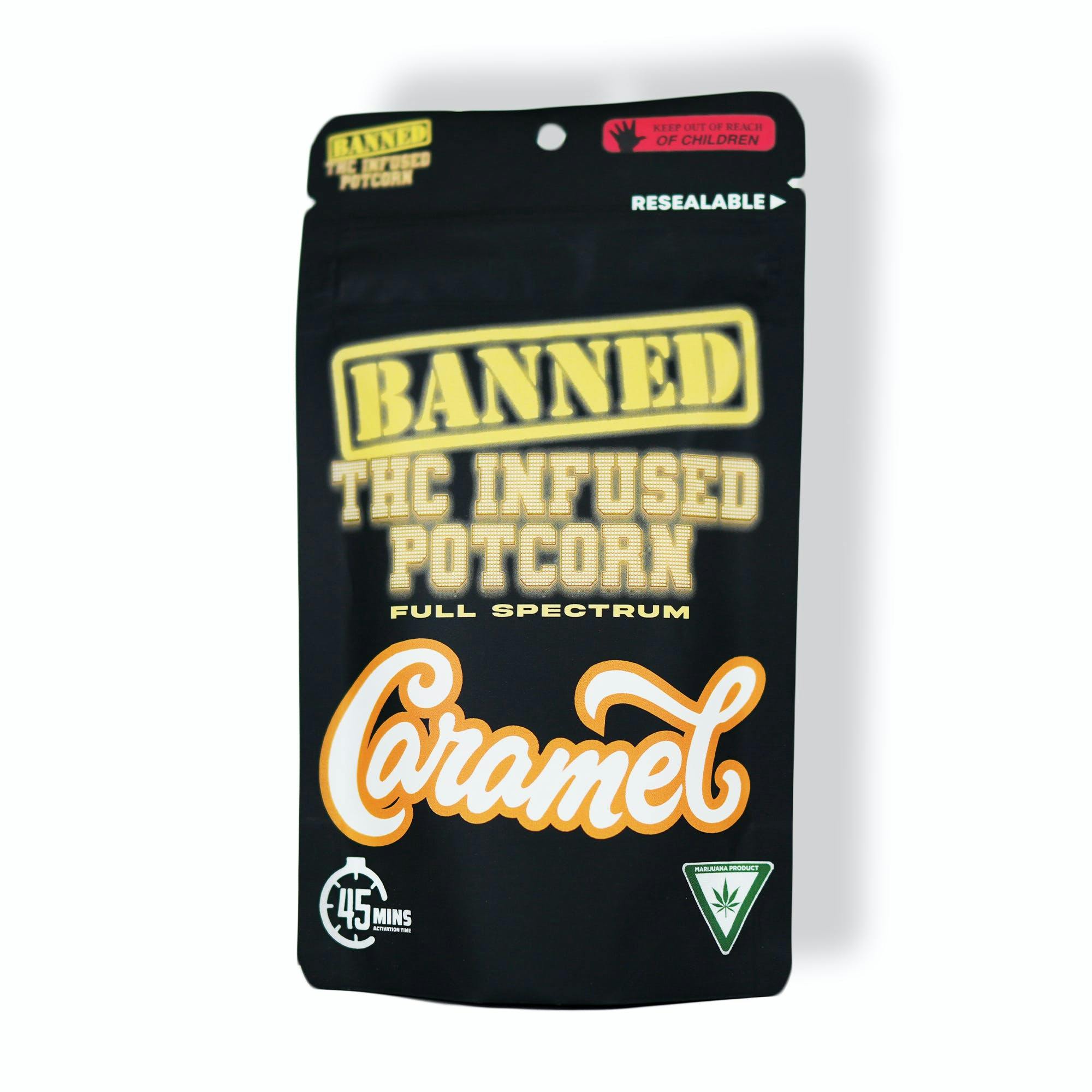 Photograph of product: Banned- Cookies & Cream Potcorn 200mg