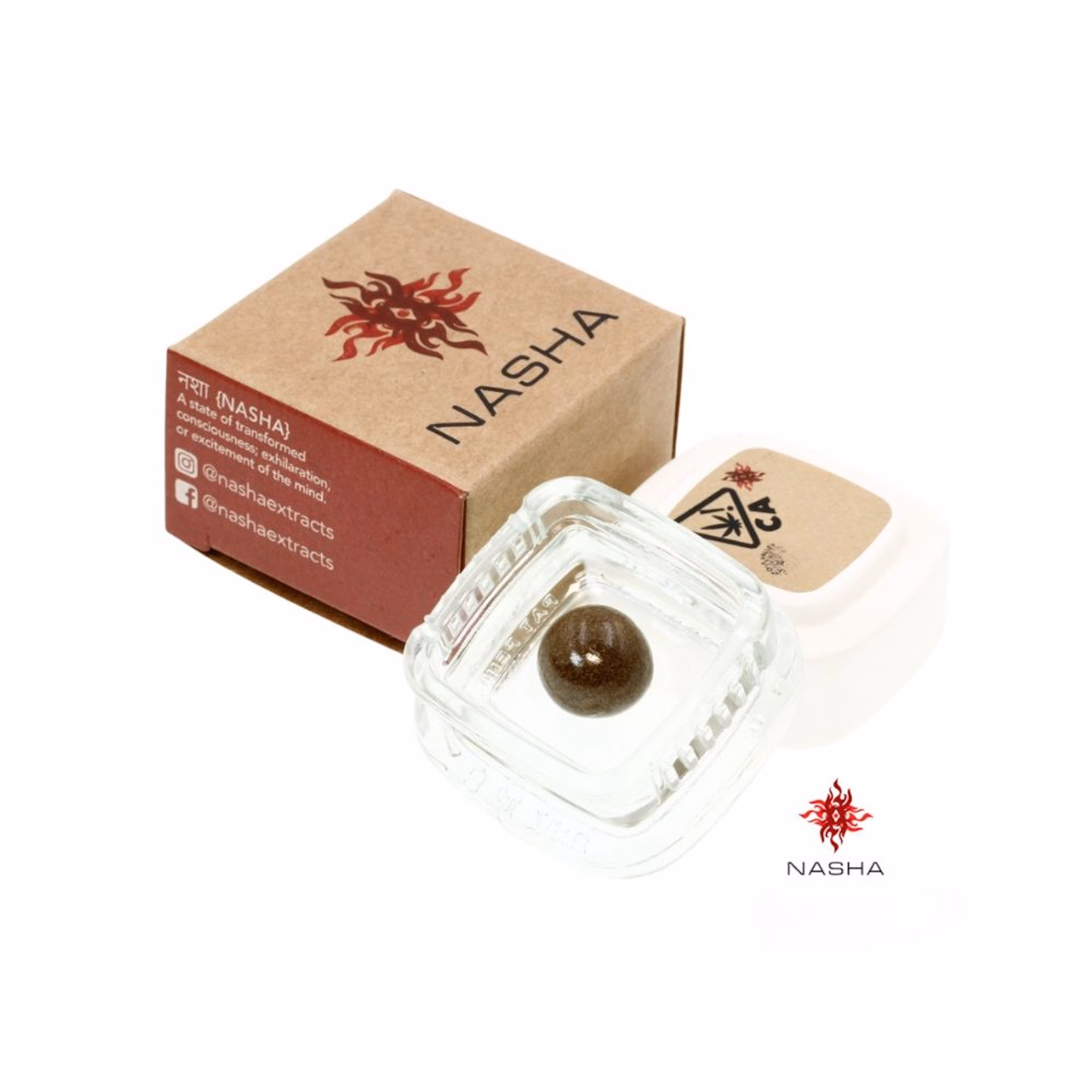 Photograph of product: Nasha | LA Confidential x Peanut Kush | Red Pressed au chocolat