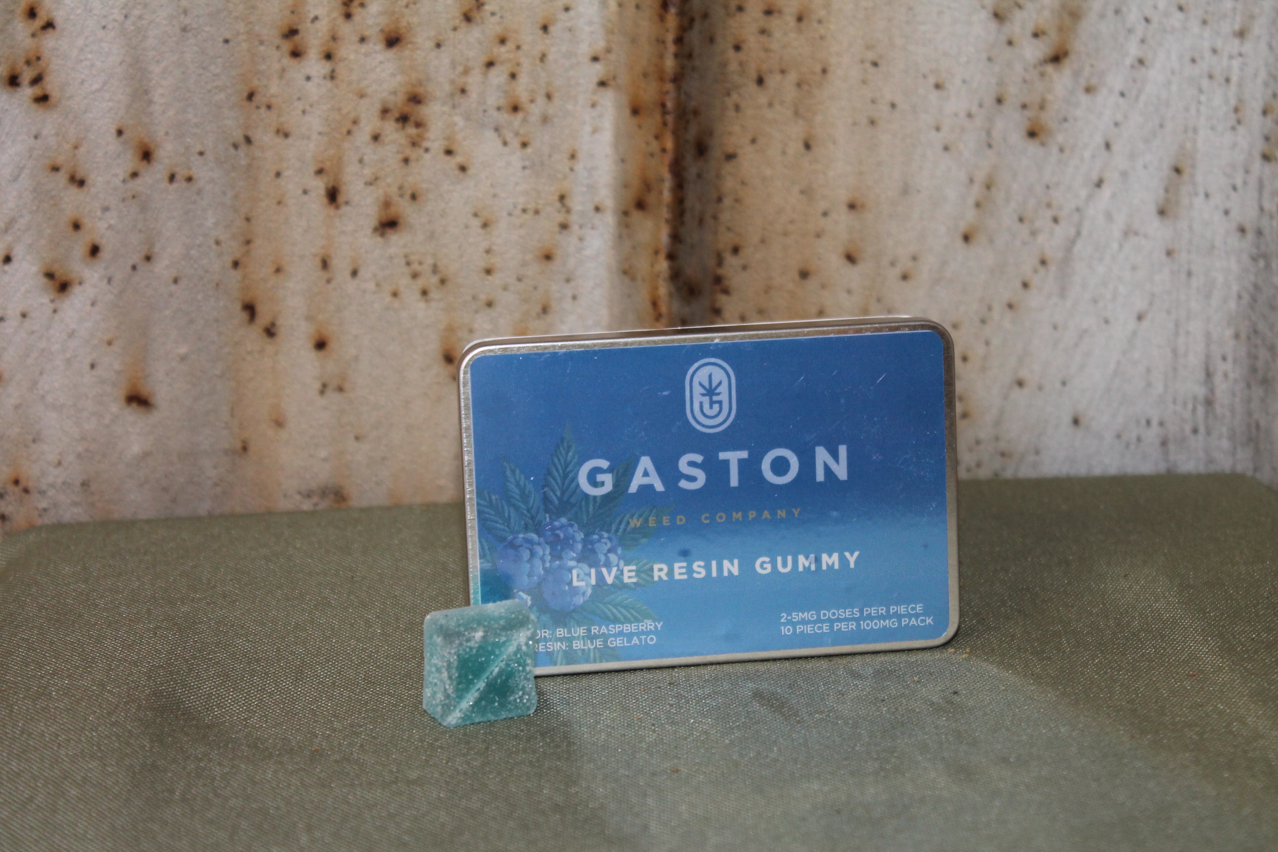 Photograph of product: Gaston I Blue Raspberry Gummies (Live Resin)