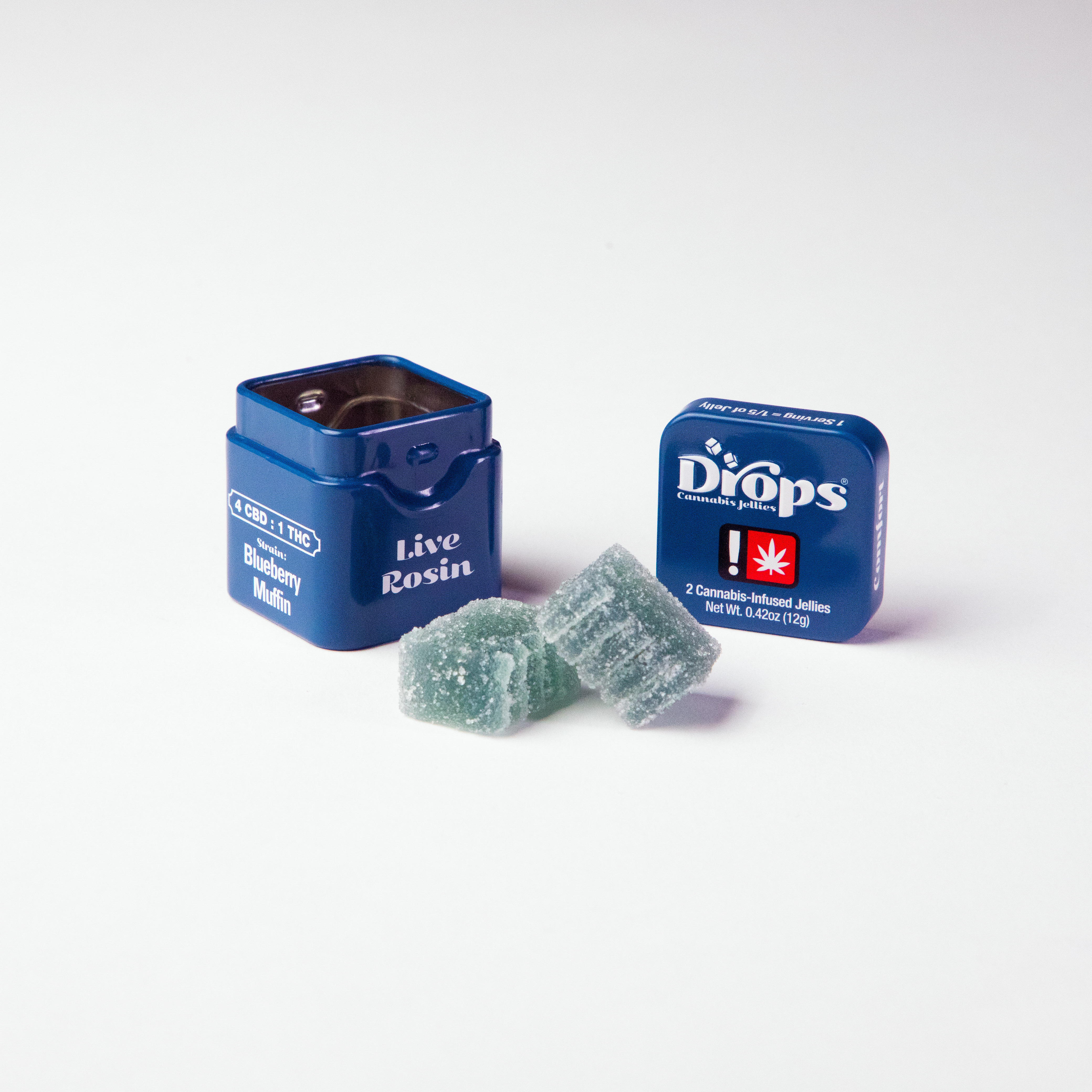 Photograph of product: Blueberry 4:1 CBD Jelly Single | 50mg