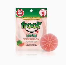 Photograph of product: Froot Sour Watermelon 100mg Single