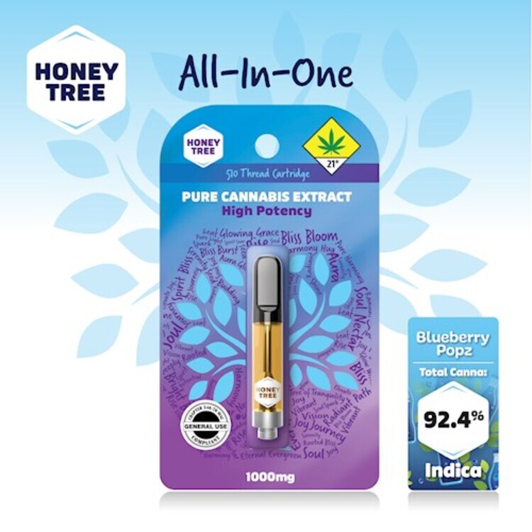Photograph of product: Blueberry Popz Flavored Cartridge | 1g