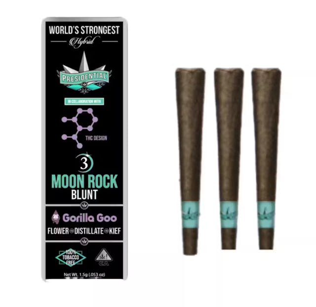 Photograph of product: Gorilla Goo Mini Moon Rock Blunt 3pk - 