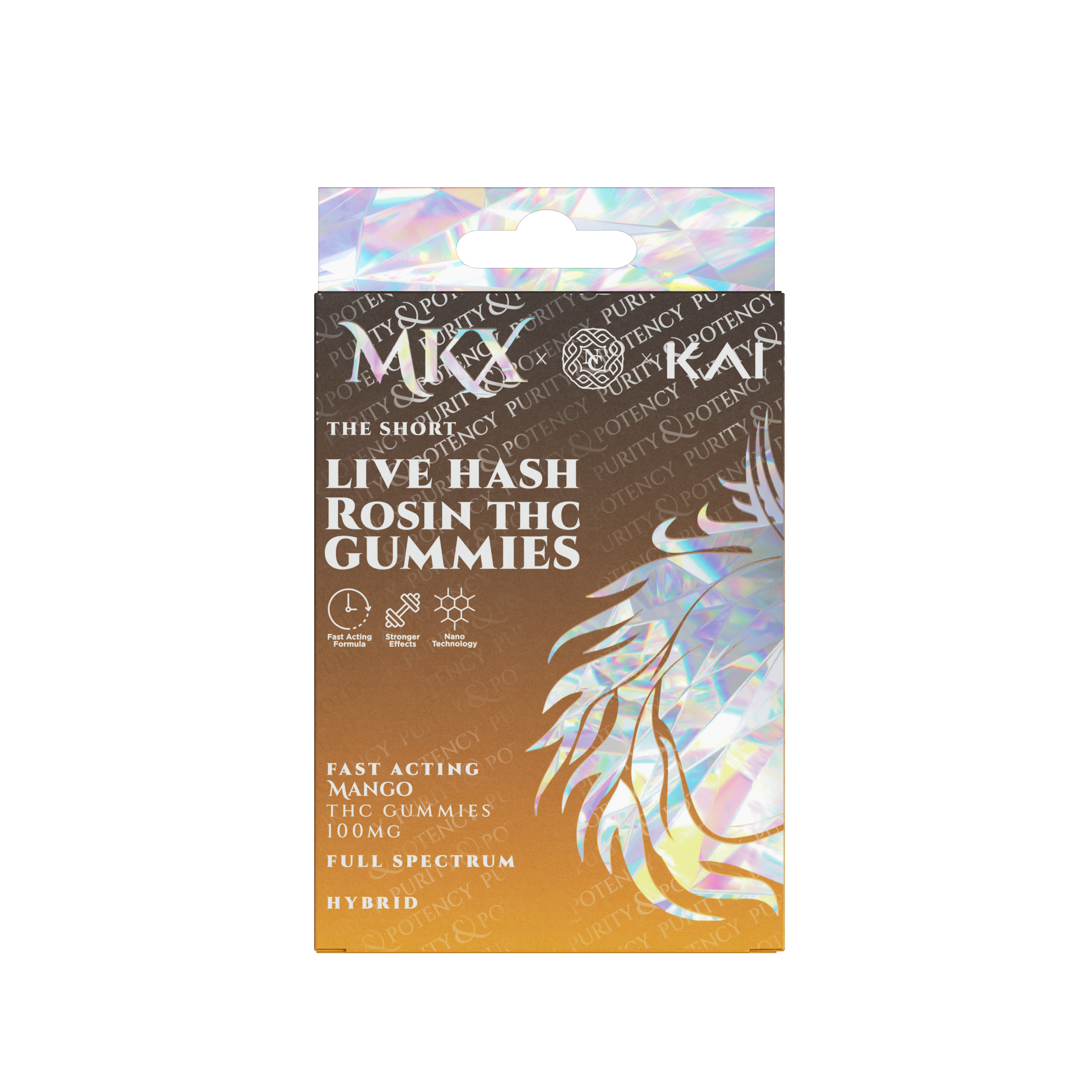 Photograph of product: The Short Mango Live au chocolat Rosin Gummies