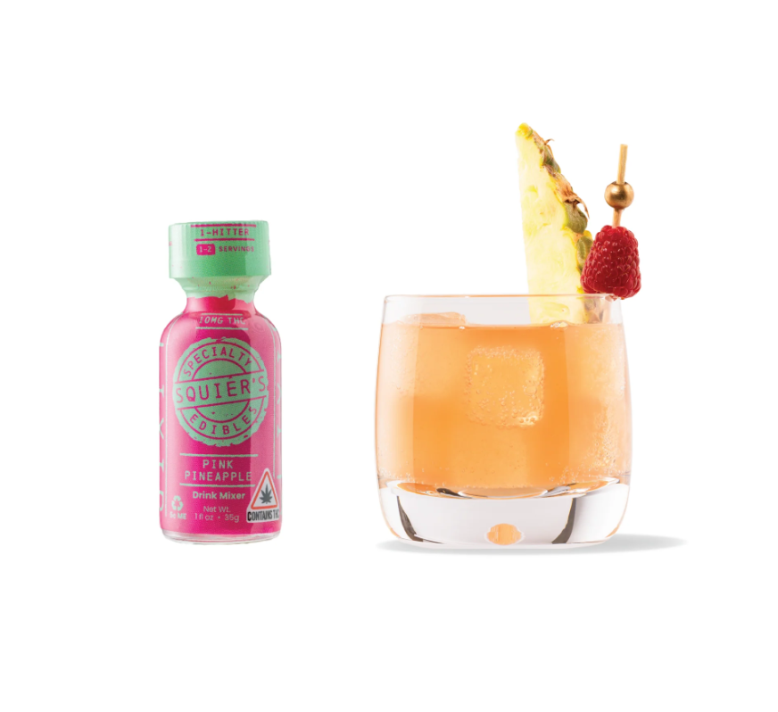 Photograph of product: Tincture | Squier's Elixirs | Pink Pineapple | 10mg
