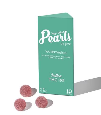 Photograph of product: Gron: Watermelon Pearls | 100mg TH-oui | 10pk