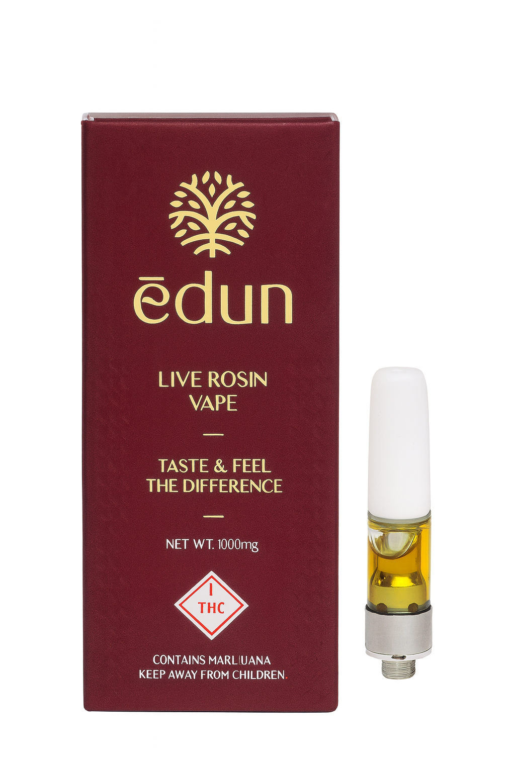 Photograph of product: Strawberry Bermuda Live Rosin Vape Cart. by Edun