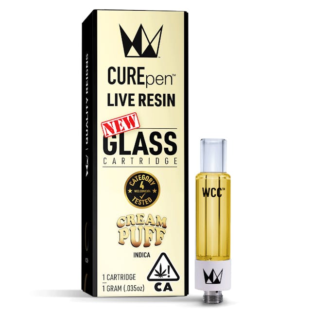 Photograph of product: Cream Puff (I) Live Resin 1g Cart - Cream Puff (I)