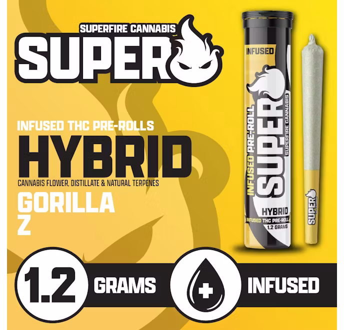 Photograph of product: Superfire - Gorilla Z - Single Infused Joint