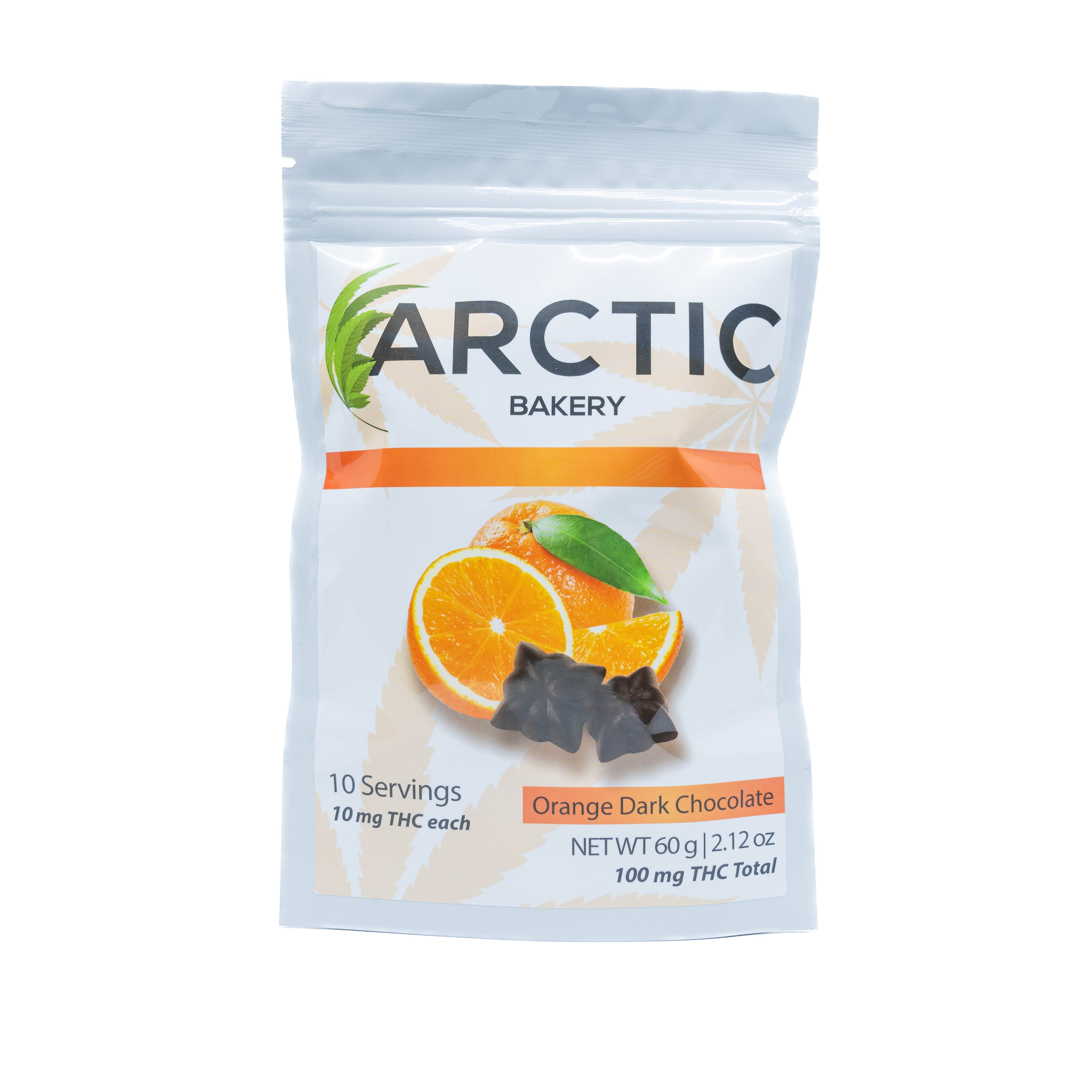 Photograph of product: Arctic Stars 100mg - Orange Dark Chocolate