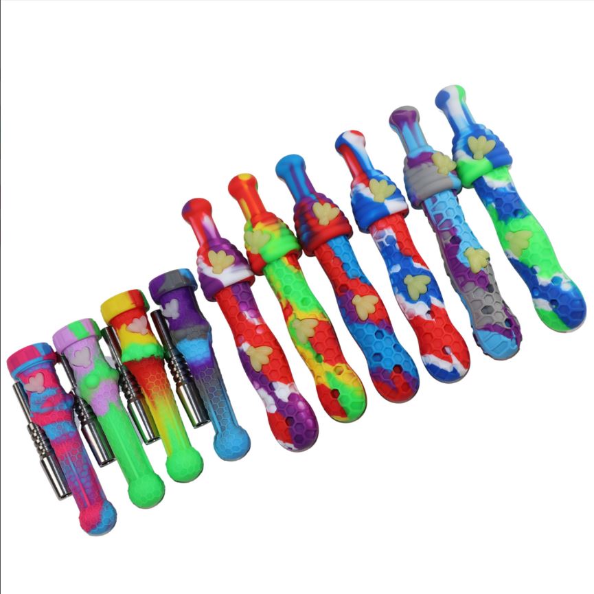 Photograph of product: LuvBuds | Silicone Dab Straw with Cap