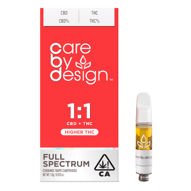 Photograph of Product: Care By Design - 1:1 (CBD:THC) Cartridge 1g