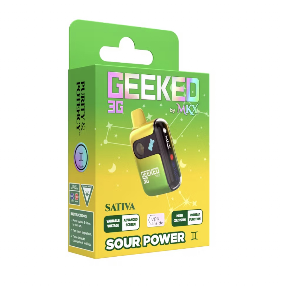 Photograph of Product: AU Geeked: Sour Power Disposable