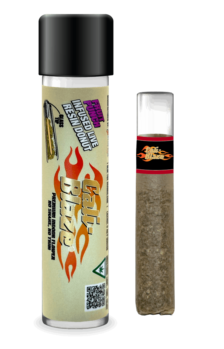 Photograph of product: Cali Blaze Raspberry Donut Blunt Glass Tip 1.2g