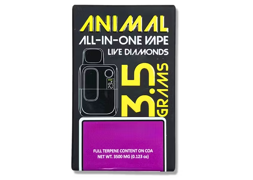 Photograph of product: Animal | Tiger's Blood | Live Diamonds AIO Disposable | 3.5g