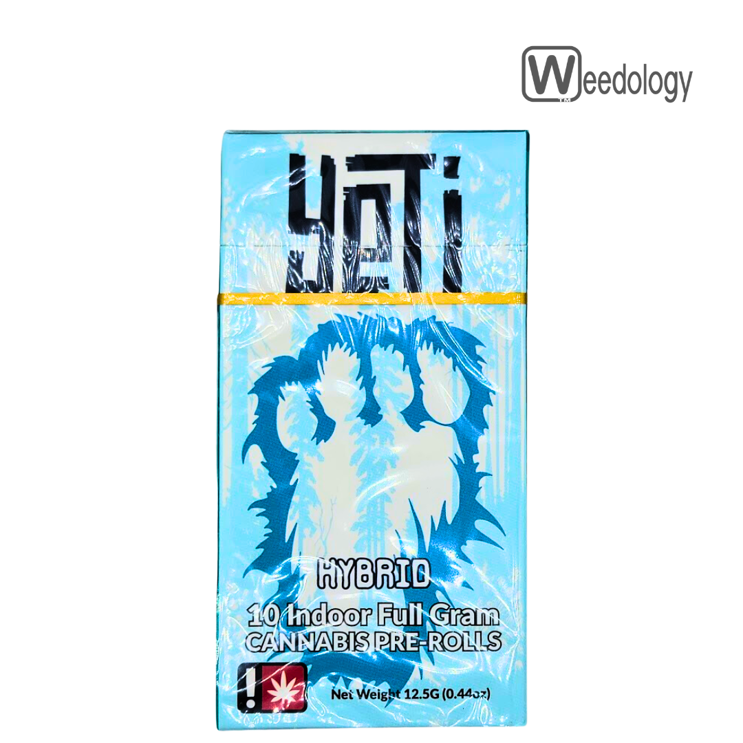 Photograph of product: Yeti 10pk DOG FOOD(H)/TEA TIME(H) 1g Pre-Rolls