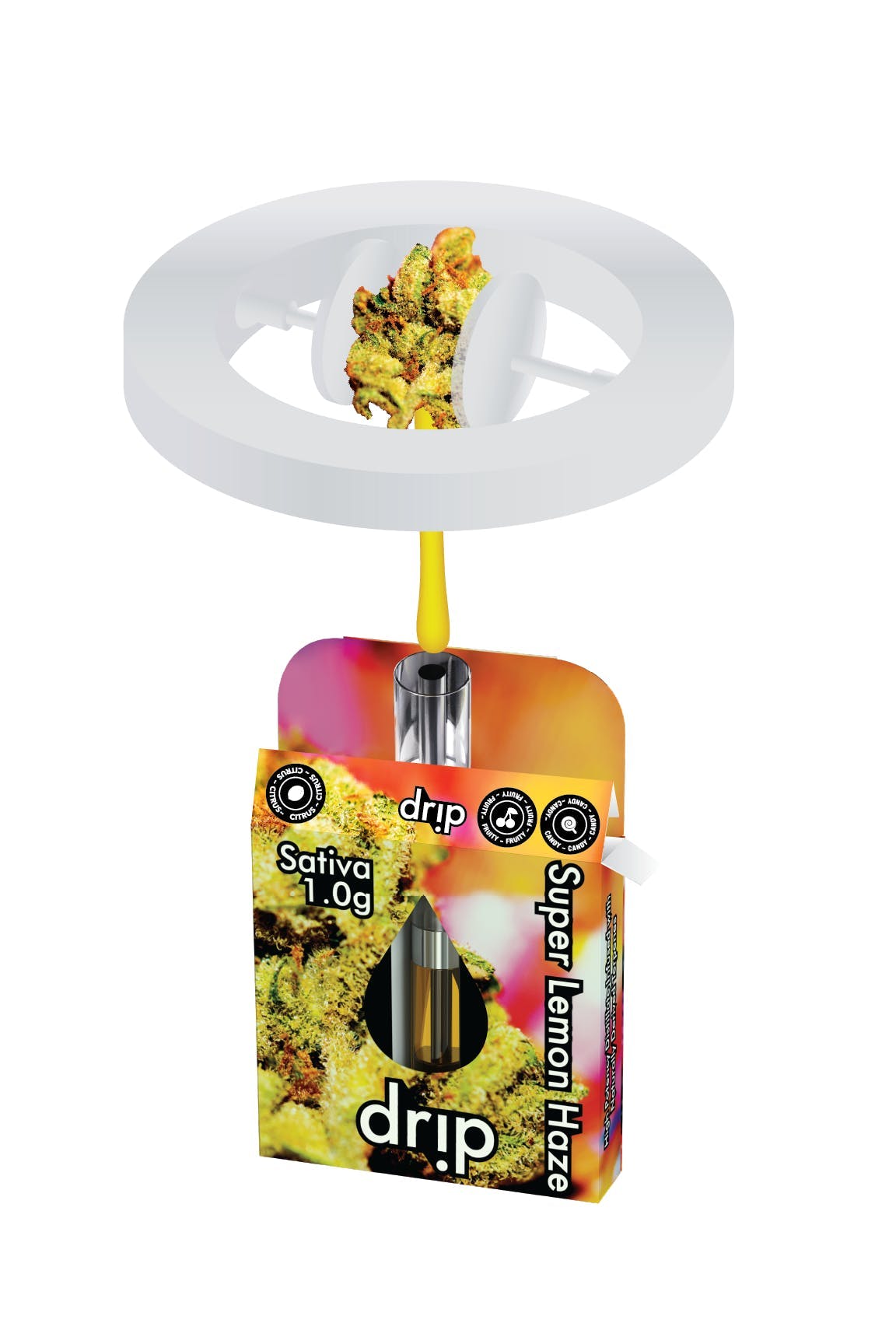 Photograph of product: Drip 1g Cartridge - Super Lemon Haze (Oui'd)