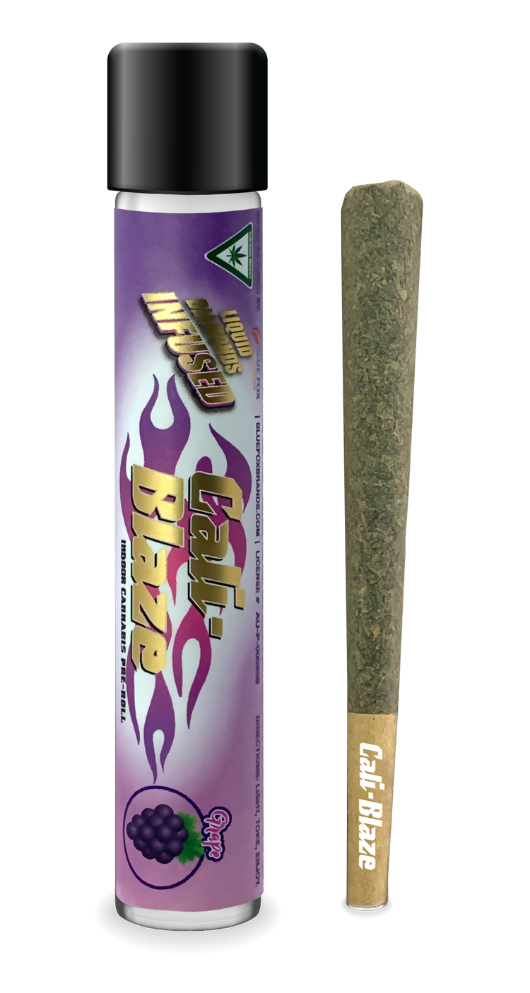 Photograph of product: Grape Liquid Diamond Infused Pre-roll 1.2g
