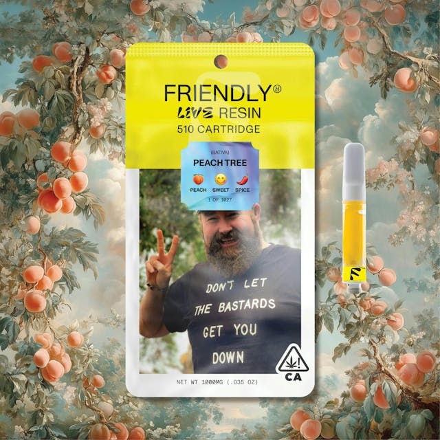 Photograph of product: Peach Tree 1g Live Resin Cart - Cart