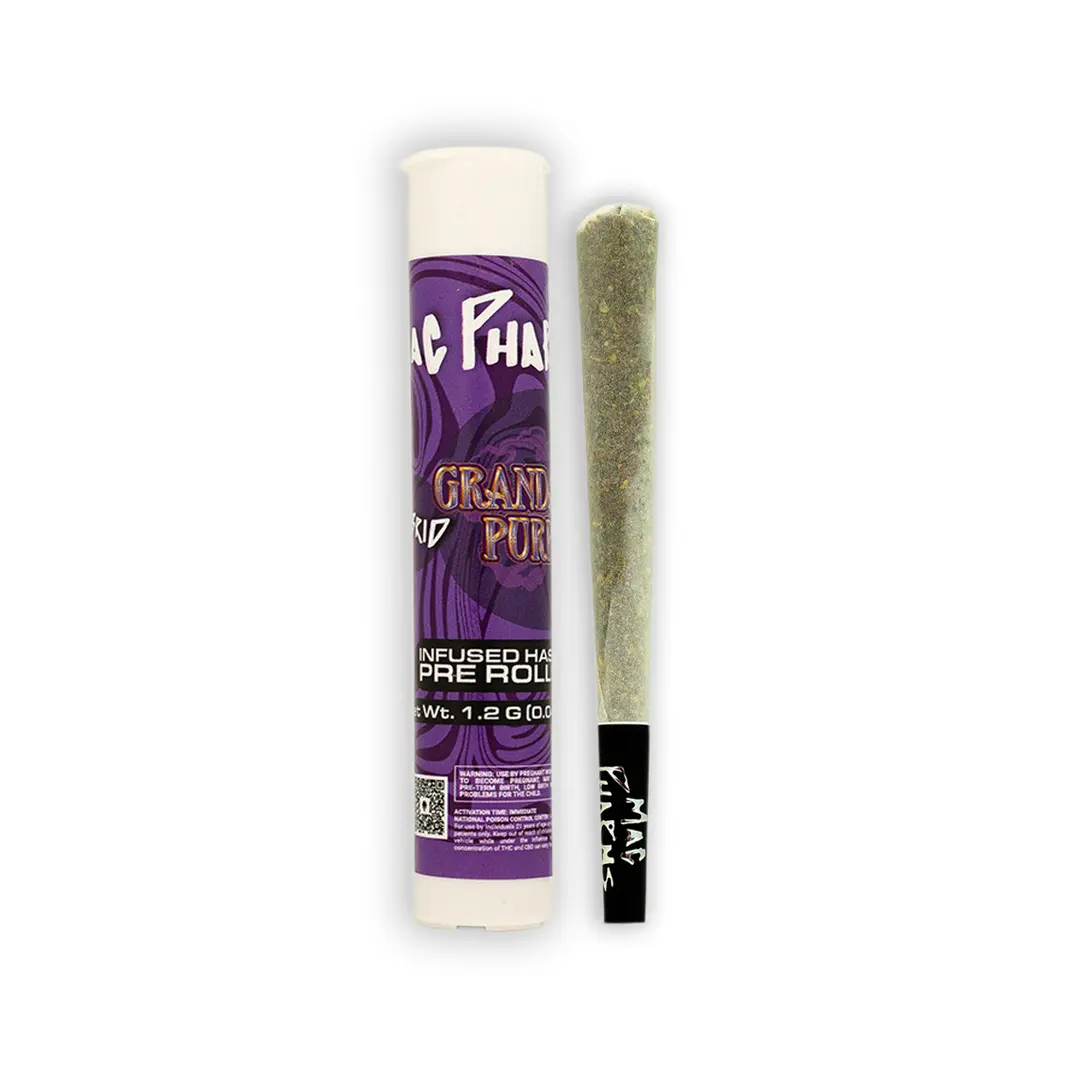 Photograph of product: GranDaddy Purple | 1.2G Infused Preroll