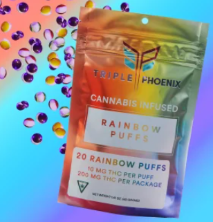 Photograph of product: Rainbow Puffs | Triple Phoenix | 200mg