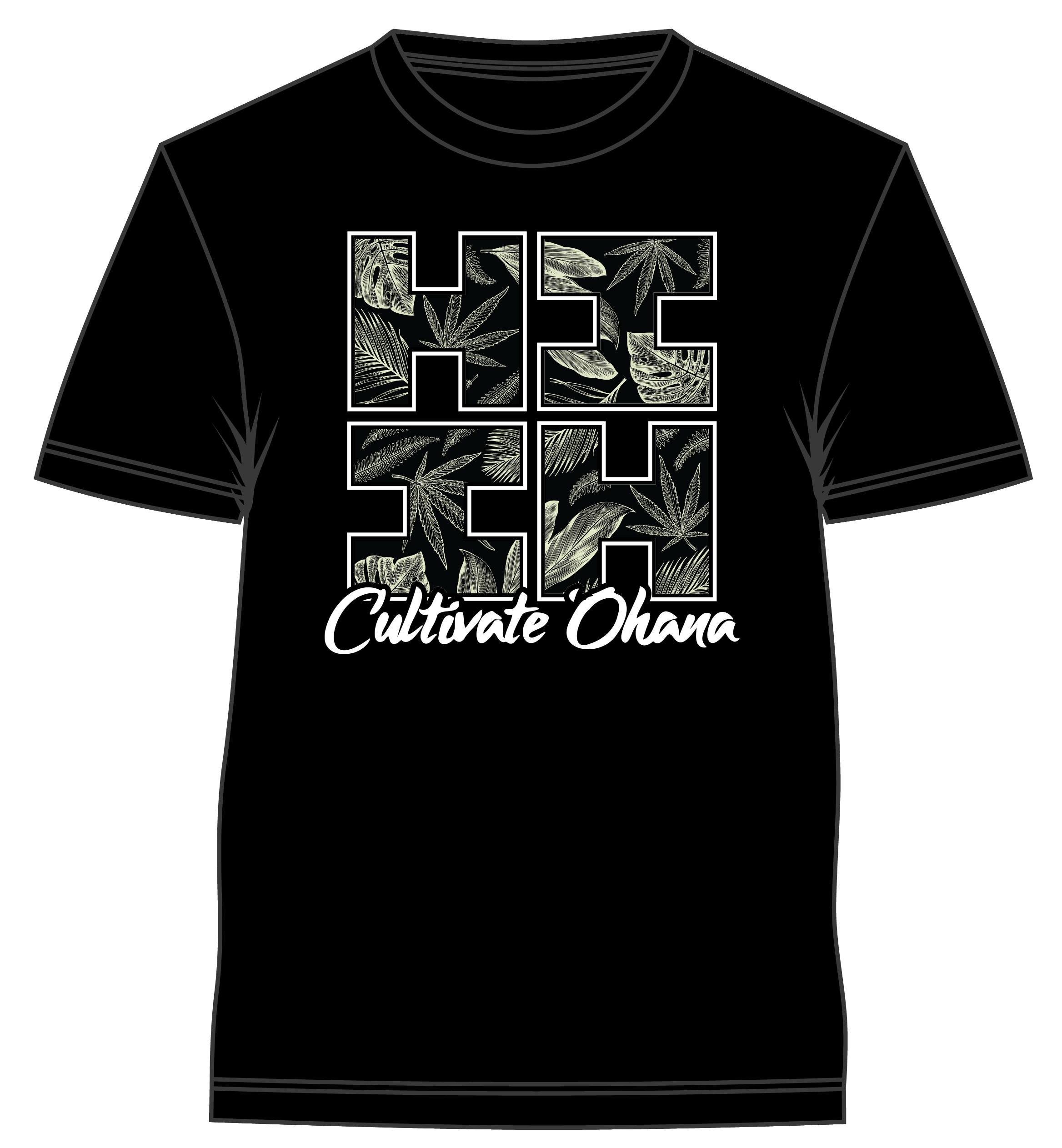 Photograph of product: Hawaii's Finest x Noa Botanicals Cultivate 'Ohana T-Shirt (Medium)