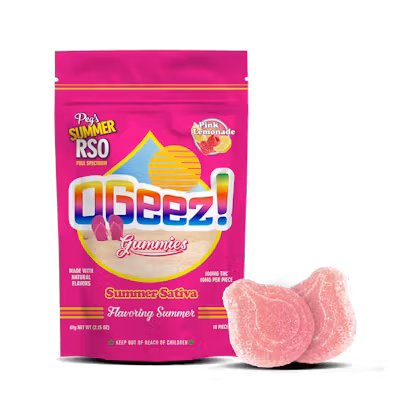 Photograph of product: Peg's Summer Pink Lemonade RSO | 10pk