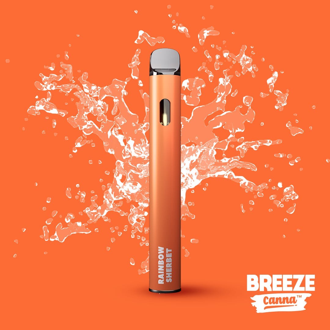 Photograph of product: Breeze | 1g 510 Cartridge | Rainbow Sherbet