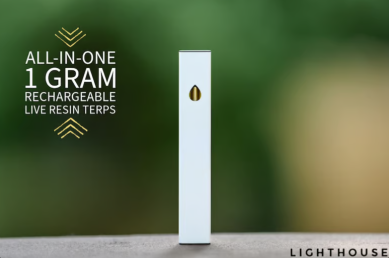 Photograph of product: Lighthouse-Grandaddy Purple Live Resin-1g-Disposable-00214