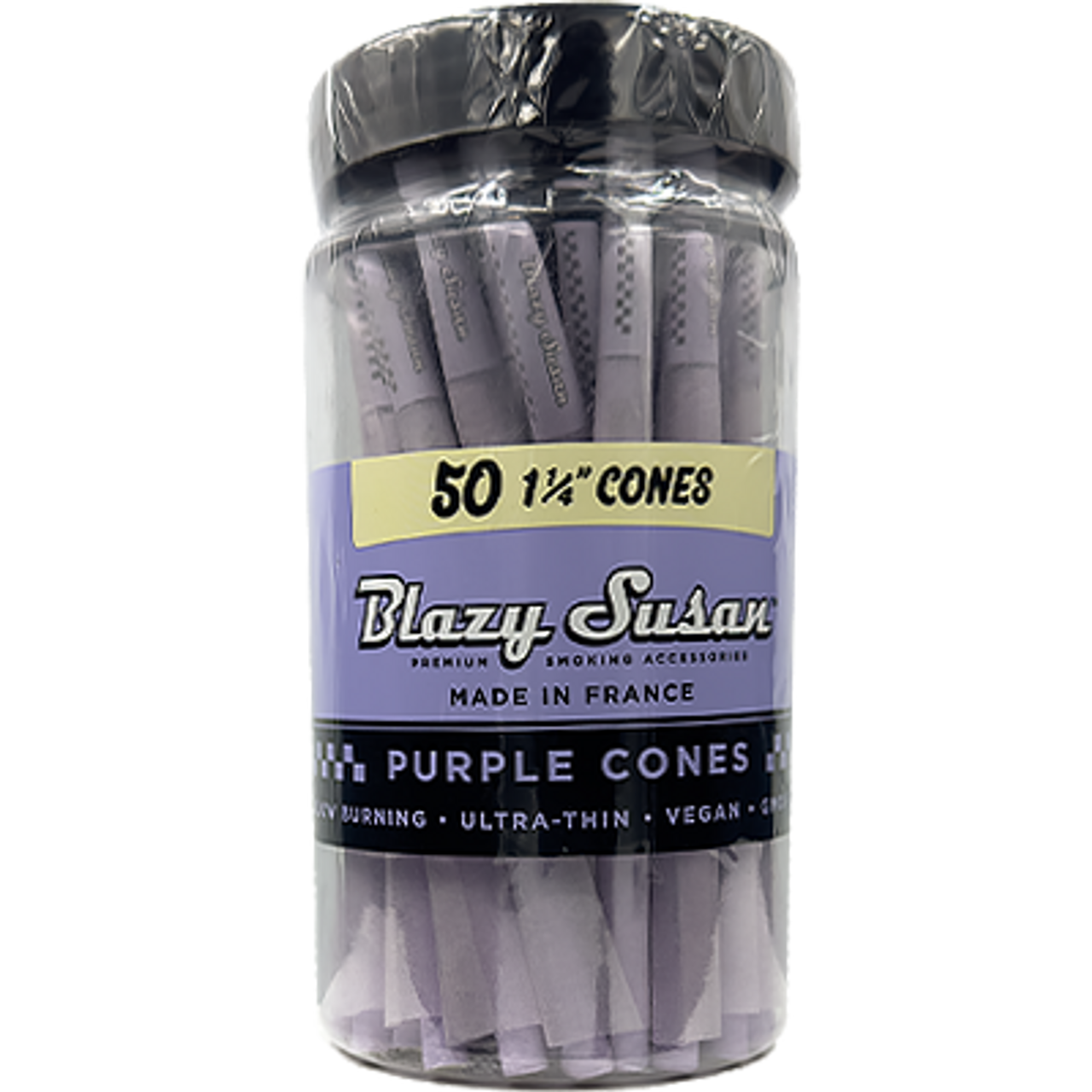 Photograph of product: Blazy Susan - 1 1/4" Purple Cones - 50pk