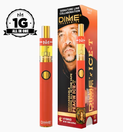 Photograph of product: Dime Industries l Peach Ice-T Signature Line All-In-One l 1g