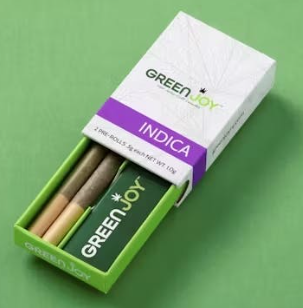 Photograph of product: GreenJoy Pre-Roll 2pk- Bread and Butter