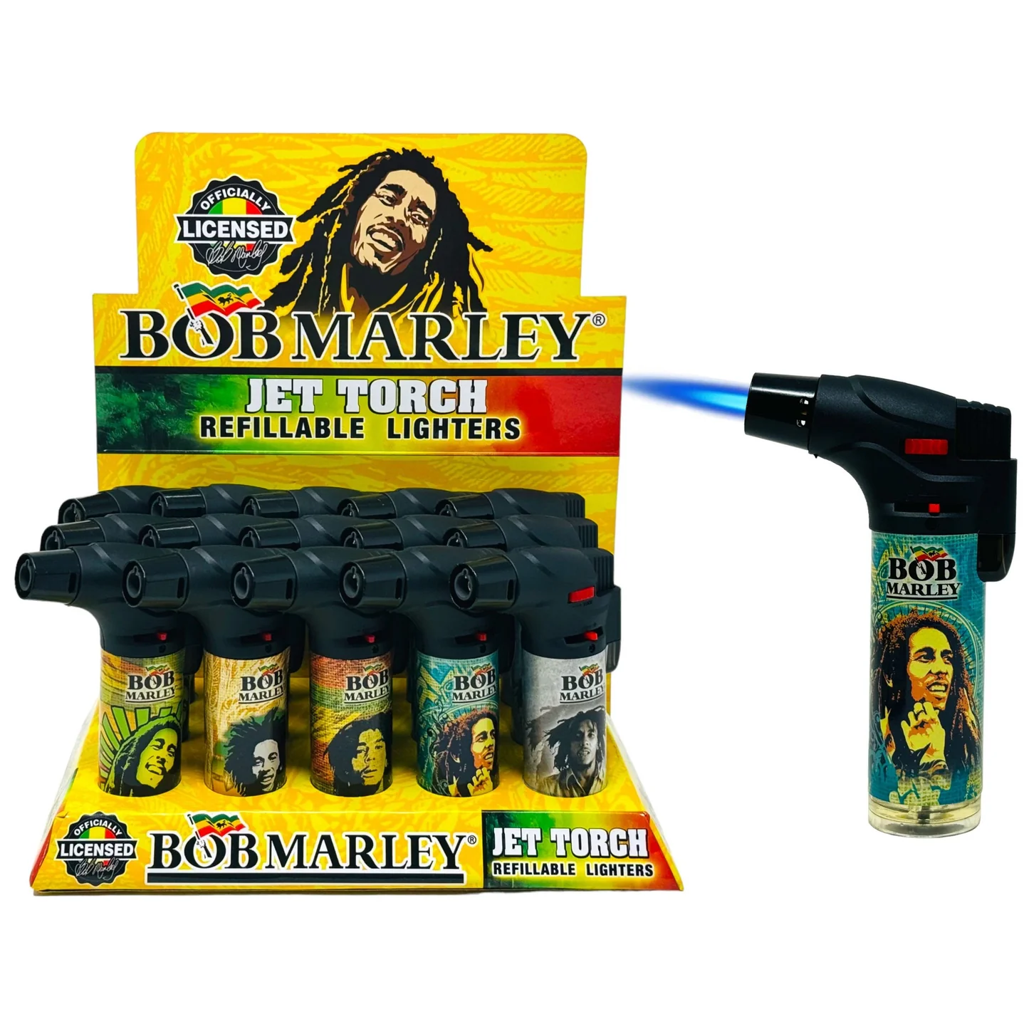 Photograph of product: Bob Marley Refillable Torch 4.5"