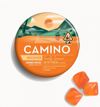 Photograph of product: Camino - Recover - Freshly Squeezed - 20ct 1:2 (THC:CBG) Gummies