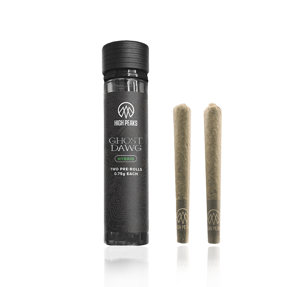 Photograph of product: High Peaks - Pre-Roll - Ghost Dawg (H) - 2 x