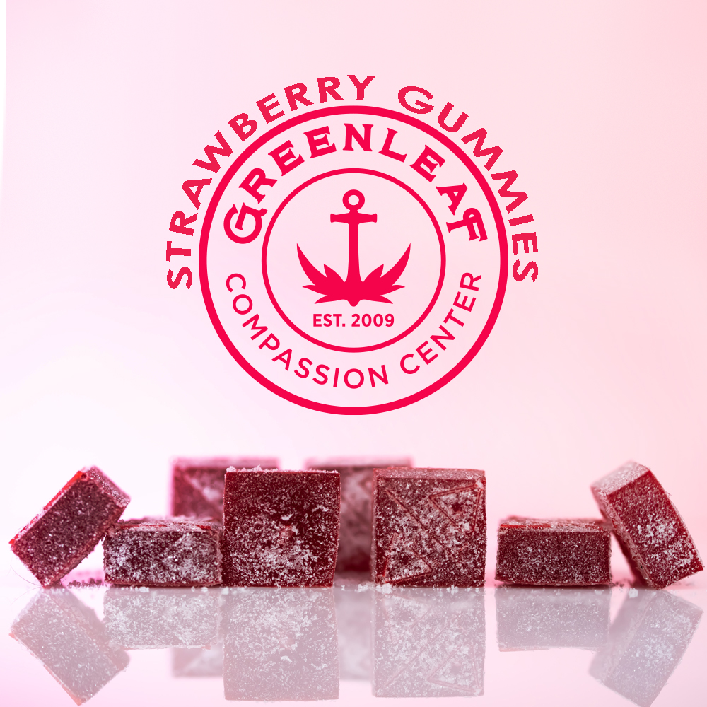 Photograph of product: Strawberry Gummy 5mgTH-oui:5mgCBD 10pk