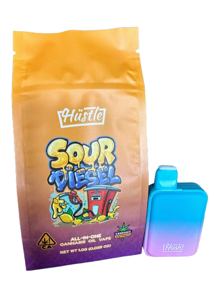 Photograph of product: Hush - Disposable - Sour Diesel - 1G