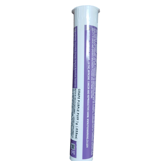 Photograph of product: Kolas - Grape Purp Puff 1g Infused Preroll Oui'd - 
