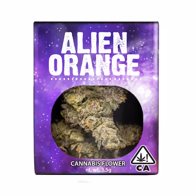 Photograph of product: Decibel Gardens - Alien Orange (S-Hybrid) Flower - 3.5g