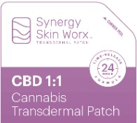 Photograph of product: Synergy Skin Worx: Transdermal Patch | CBD 1:1 | 20mg CBD : 20mg TH-oui | 4pk