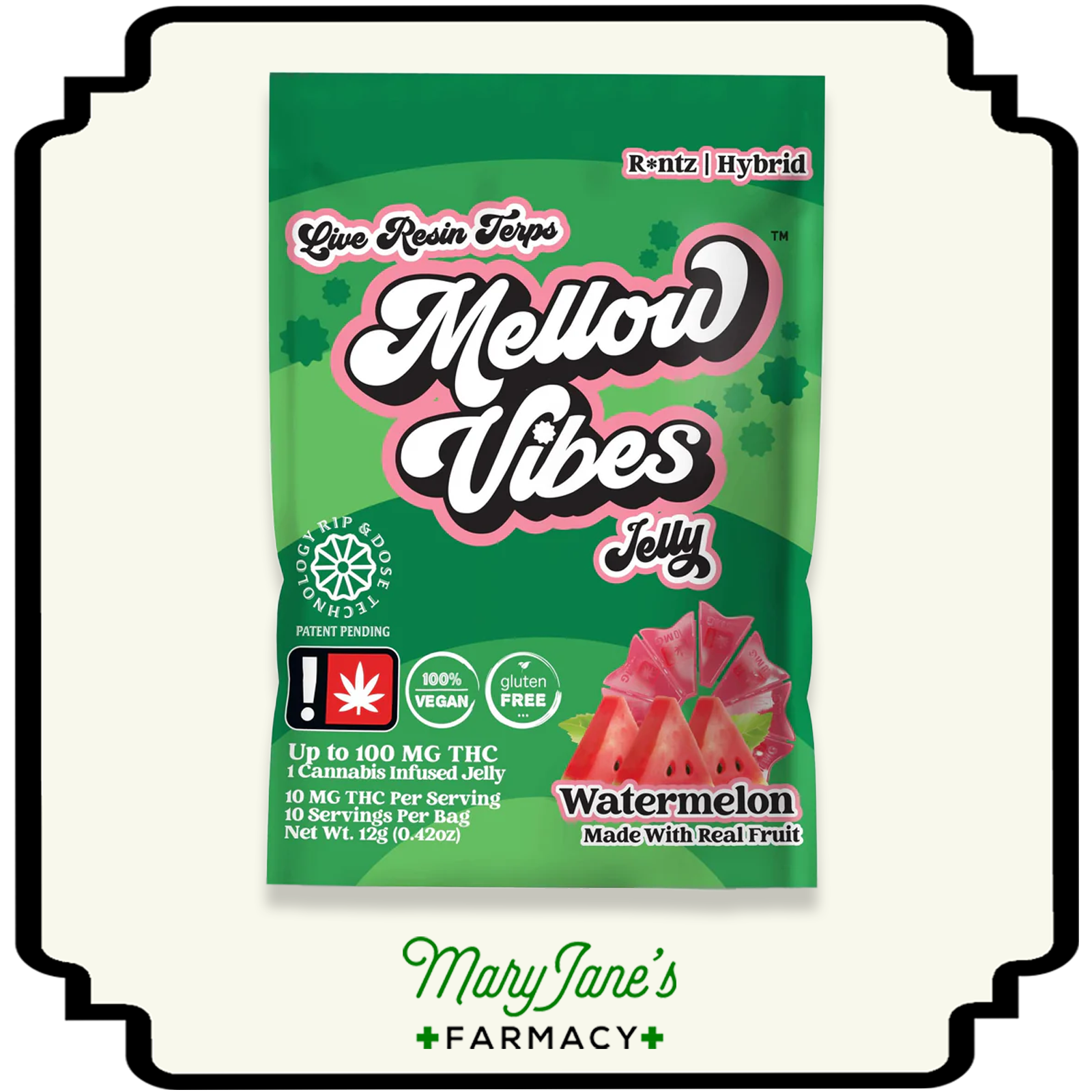 Photograph of product: Watermelon Jelly | 100mg