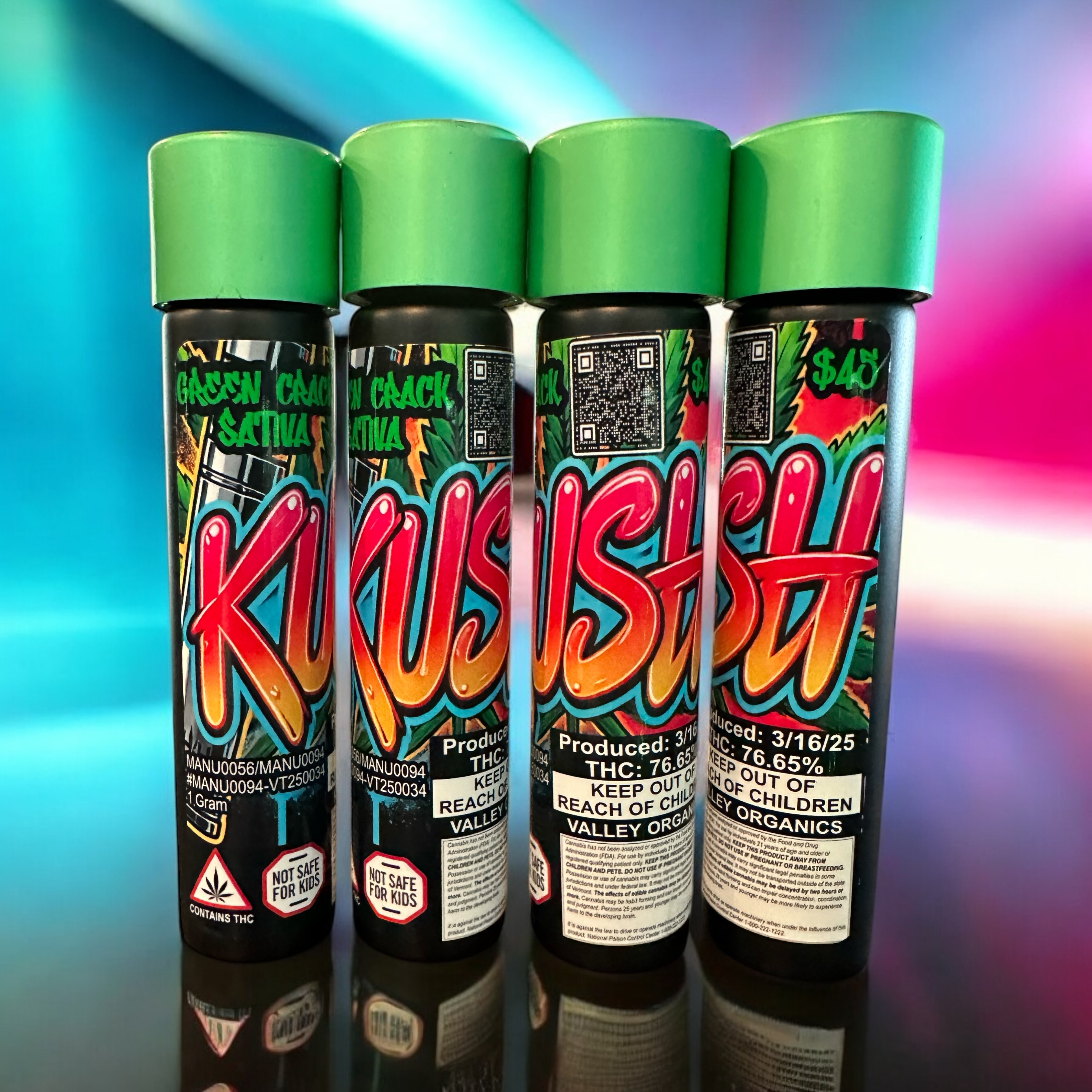 Photograph of product: Evidence Room | Green Crack Kush Kart  | 1g
